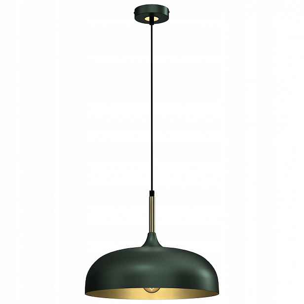 Eko-Light Závěsné svítidlo Lincoln zelené zlaté E27 35cm kov MLP8032
