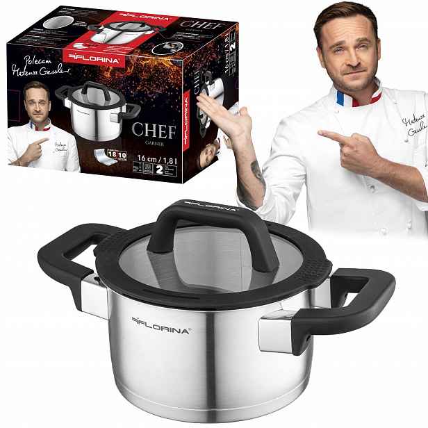 Florina Hrnec Chef 16 cm/1,8 l Nerezový