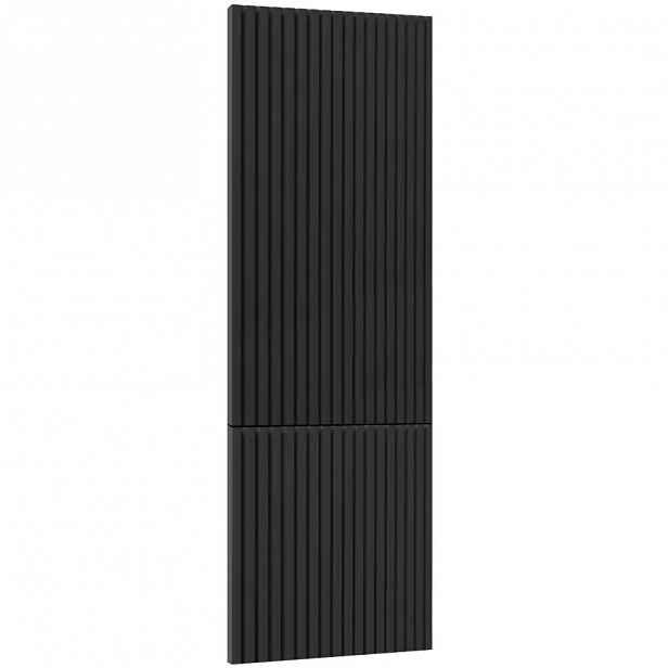 Kuchyňská dvířka Luxeo F14-D60ZL_D60R rýhované černá