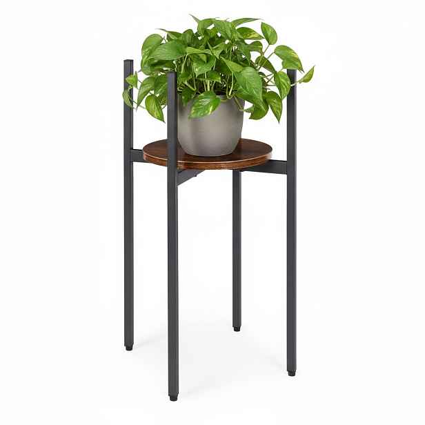 MODERNHOME Stojan na květiny THEO 61,5x30 cm černý/hnědý