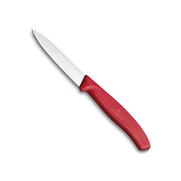 nůž 8cm kuch., HLADKÝ ČERVENÝ, VICTORINOX