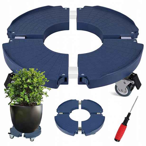 Podstavec Mobilní Stojan Pod Květináč Kolečka 40-54 cm Nosnost