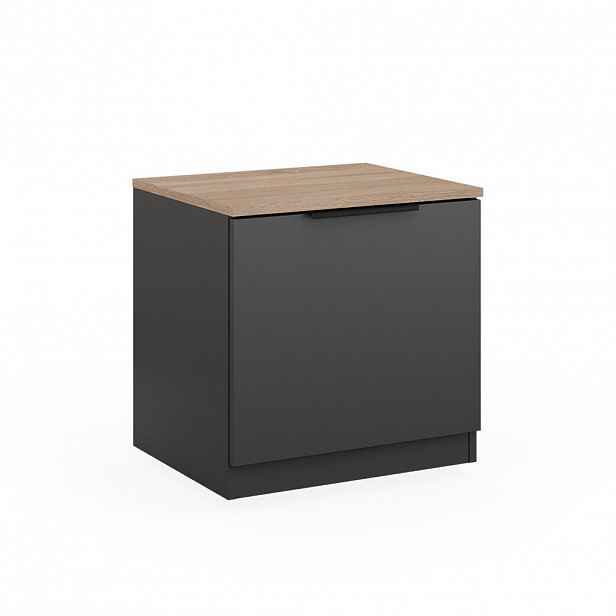 Vicco NOČNÍ STOLEK Betti Anthracite/Sonoma 50 x 50 cm
