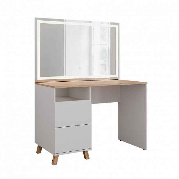 Vicco TOALETNÍ STOLEK Karen Bílá/Artisan 110 cm se zrcadlem LED