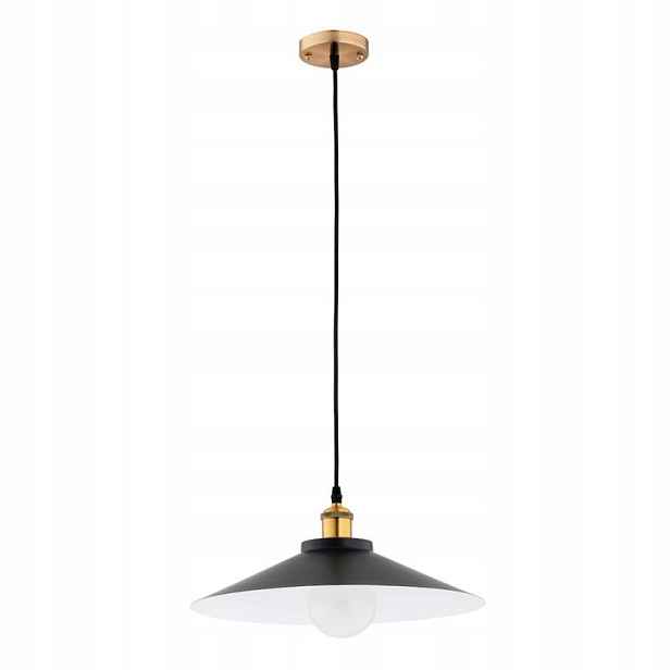 Závěsná lampa Bolero Černá/Zlatá E27 1x15W Moderní Alfa