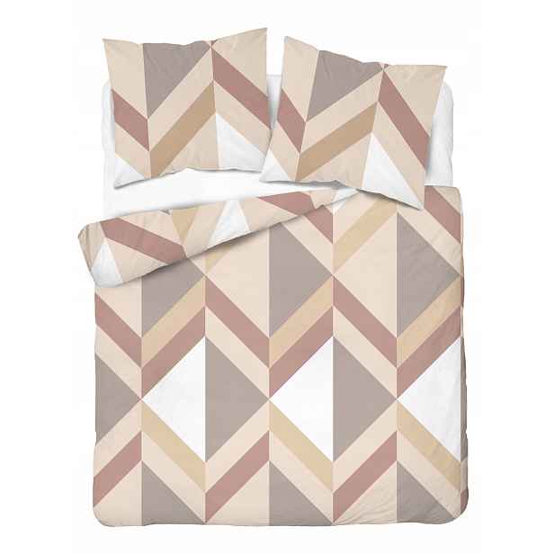 Povlečení Flanelové 220x200 Geometrické béžové