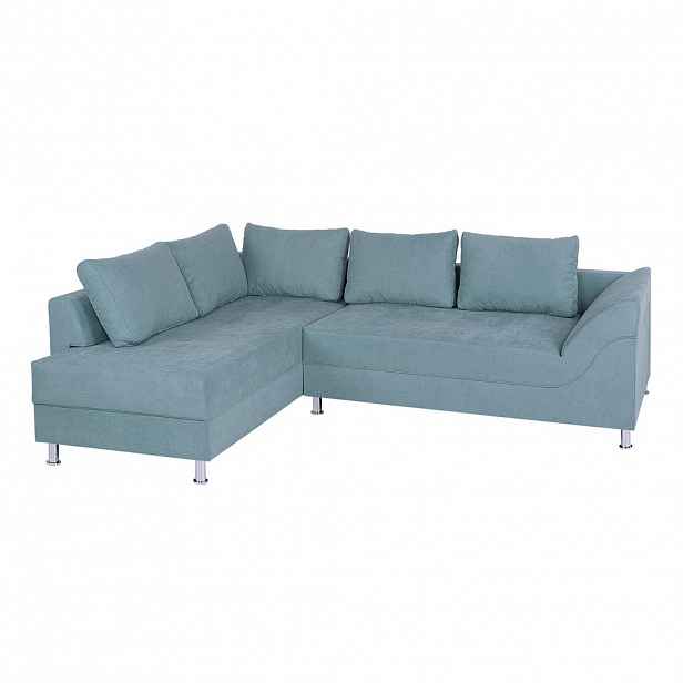 P & B ROHOVÁ SEDAČKA, textil, kompozitní dřevo, mátově zelená