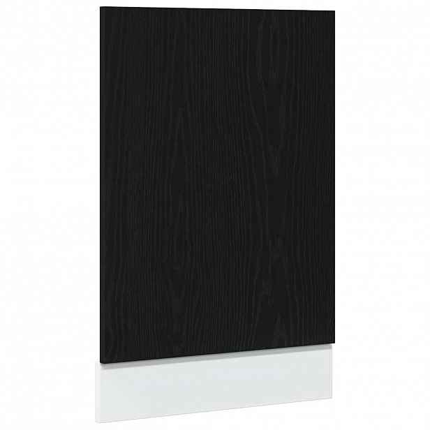 vidaXL Panel k myčce "Lyon" černý dub 45x1,5x67 cm, konstrukční dřevo