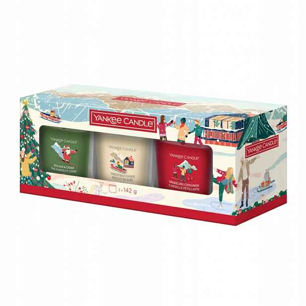 Yankee Candle Sada 3 svíček ve sklenicích Apres Ski