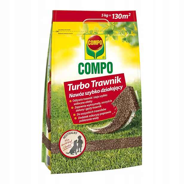 Compo Turbo Trávníkové hnojivo rychle působící 5 kg