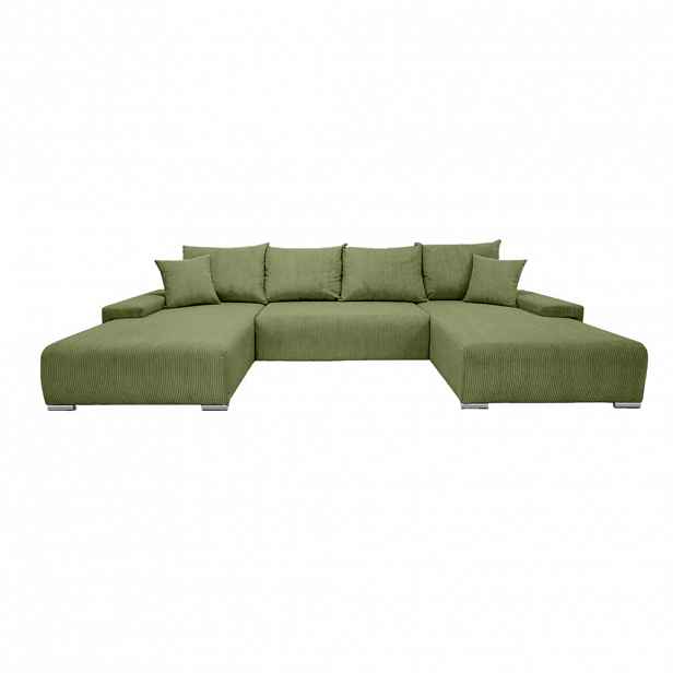 Fedve ECKSOFA Trawanga s funkcí spaní, Olivová