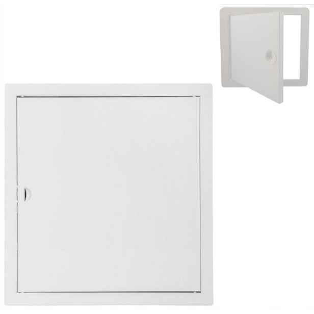 Revizní Dvířka Kovová Bílá 30x30 Zámek Kryt 300x300