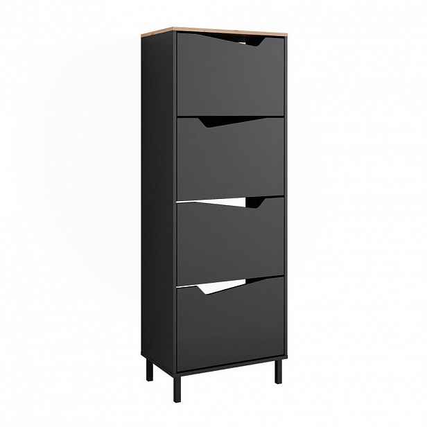 Vicco BOTNÍK NA BOTY Marelle Antracit/Artisan 60 x 167.4 cm se 4 přihrádkami