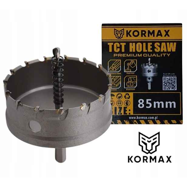 Korunkový Vrták vrták 85 mm Jádrový vrták Tct 85x25 karbid Tct Korunkový Vrták Pila