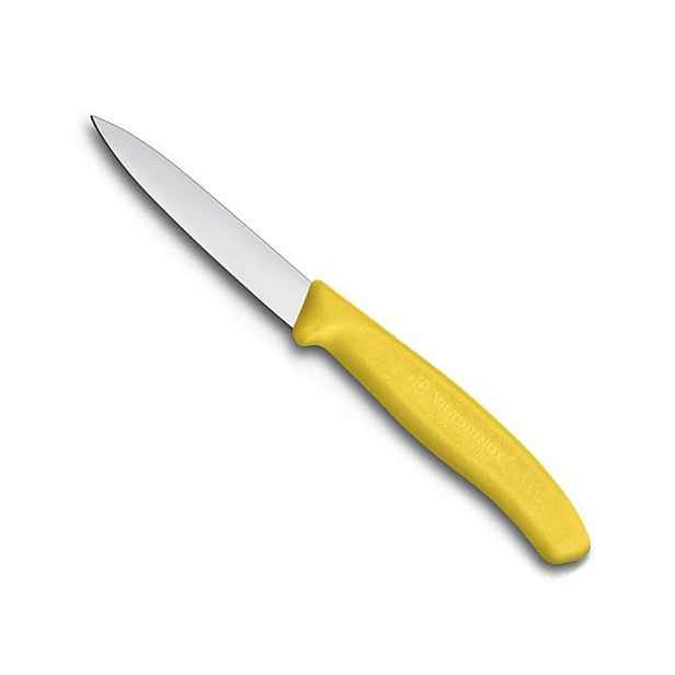 nůž 8cm kuch., HLADKÝ ŽLUTÝ, VICTORINOX