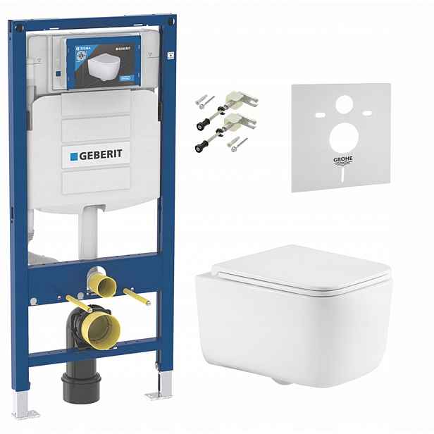 Podomítkový Wc set Geberit Wc mísa Alba Style Tornado Imprese