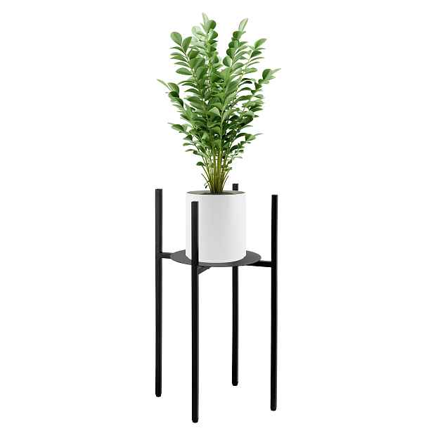 TZB Stojan na květiny Torre 60 cm černý