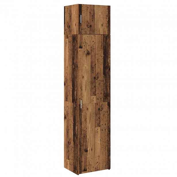 vidaXL Servírovací skříň 2 ks Staré dřevo 50 x 41 x 225 cm