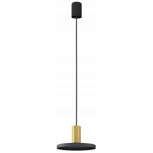 Závěsná lampa Hermanos B Černá Zlatá 1xGU10 20 cm Stropní Svítidlo do pokoje