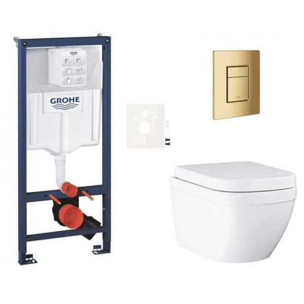 Závěsný wc set do lehkých stěn / předstěnová montáž Grohe Euro Ceramic SIKOGRSEUSCGL0
