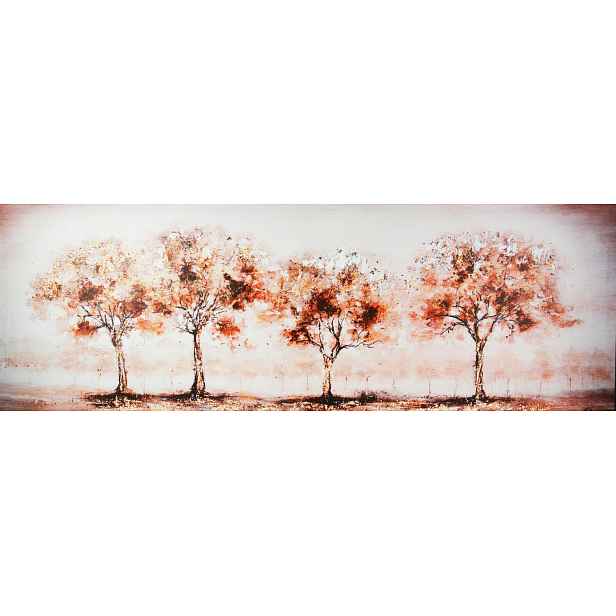 Obraz na plátně Stromy v řadě, 150x50 cm