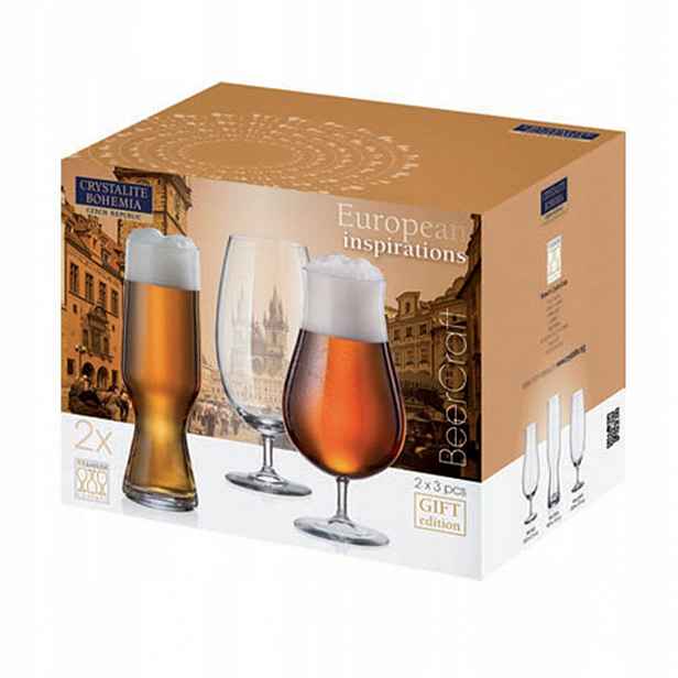 Sada skla na různé druhy piva Bohemia Beercraft 3x2ks