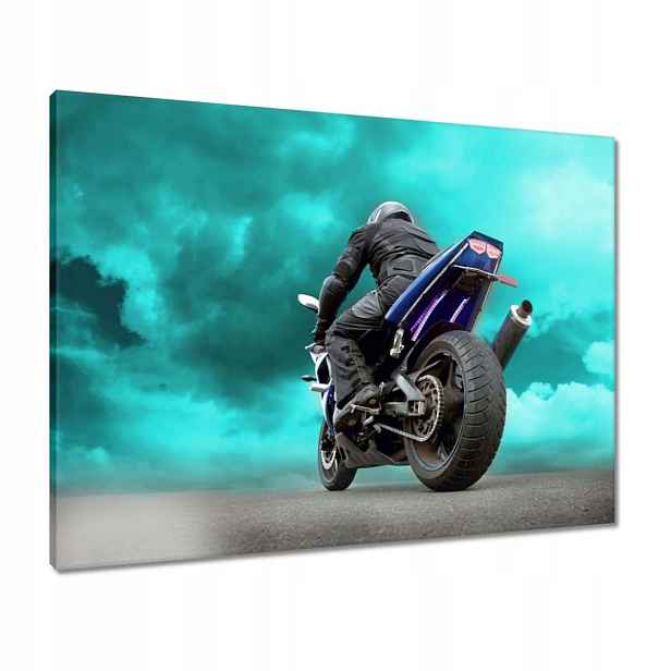 Obrazy 80x60 Modrý závodník