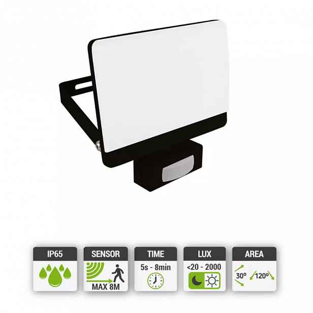 Reflektor Bryza 04246 LED S 15W černý NW