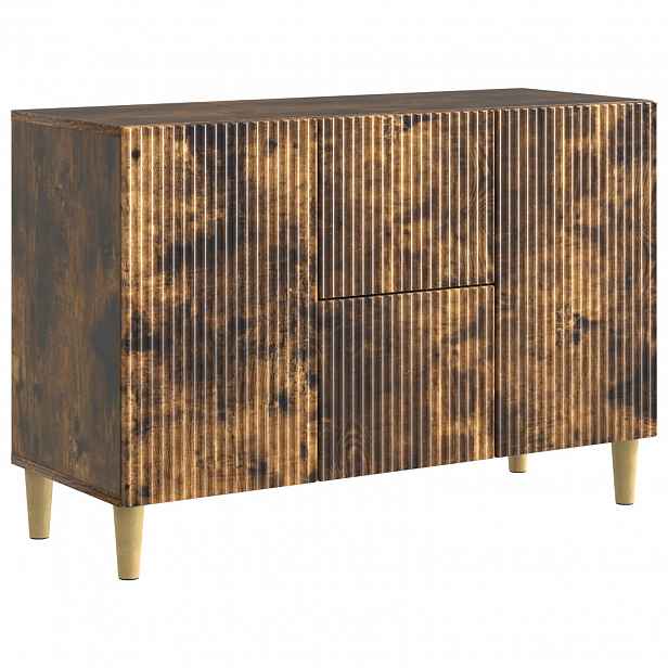 vidaXL Servírovací skříň Kouřový dub 89 x 34,5 x 60 cm