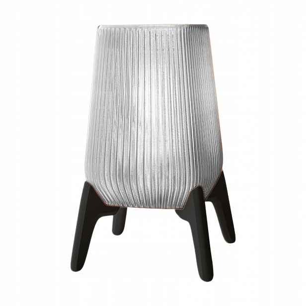 Stolní lampa Noční 3D Forge Freya E27 29 cm Designová černá bílá
