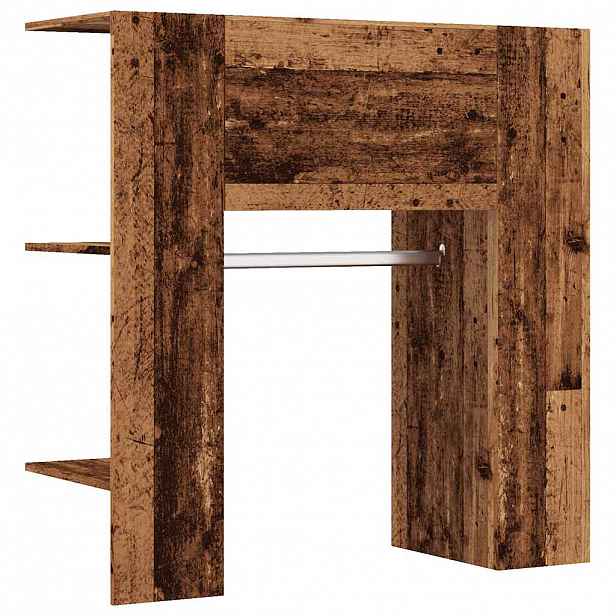 vidaXL Skříň do předsíně starého dřeva 97,5x37x99 cm kompozitní dřevo