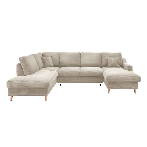 P & B SEDACÍ SOUPRAVA, textil, béžová