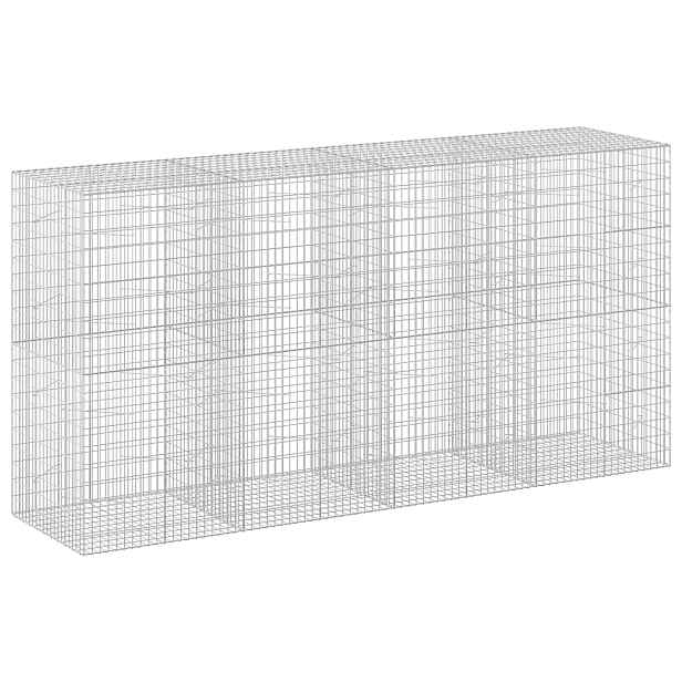 vidaXL Gabion s drátem 5 mm a síťkou 5x10 cm 400x100x200 cm