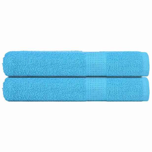 vidaXL Saunové osušky FROGN 2 ks tyrkysové 80x200 cm 360 g/m²