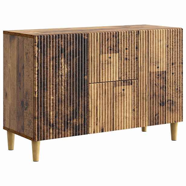 vidaXL Servírovací skříň Staré dřevo 89 x 34,5 x 60 cm