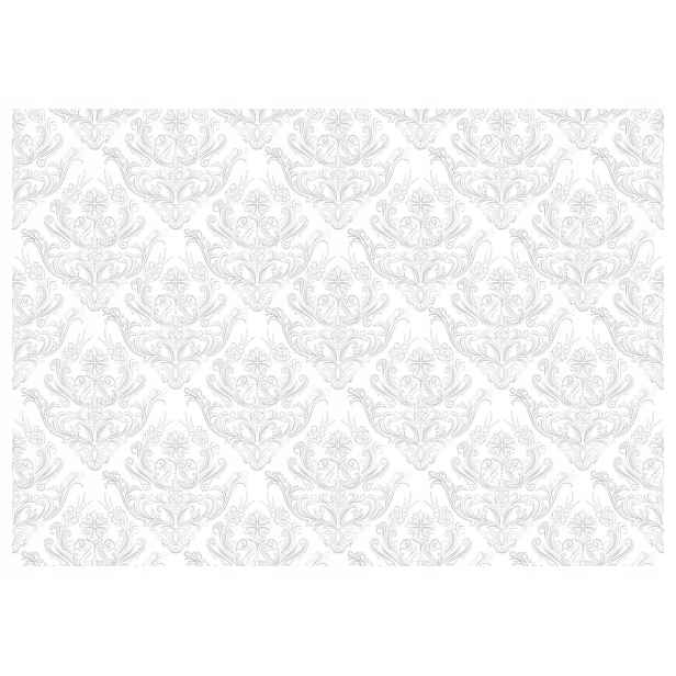 Fototapeta Elegantní rostlinné motivy v bílé a šedé barvě 200x140 lepidlo