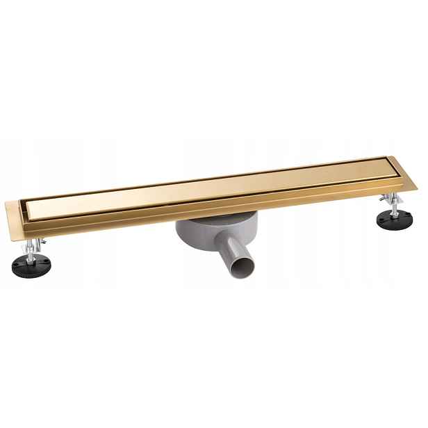 Lineární Odtok 60 CM Otočný Sifon 360 Zlatý