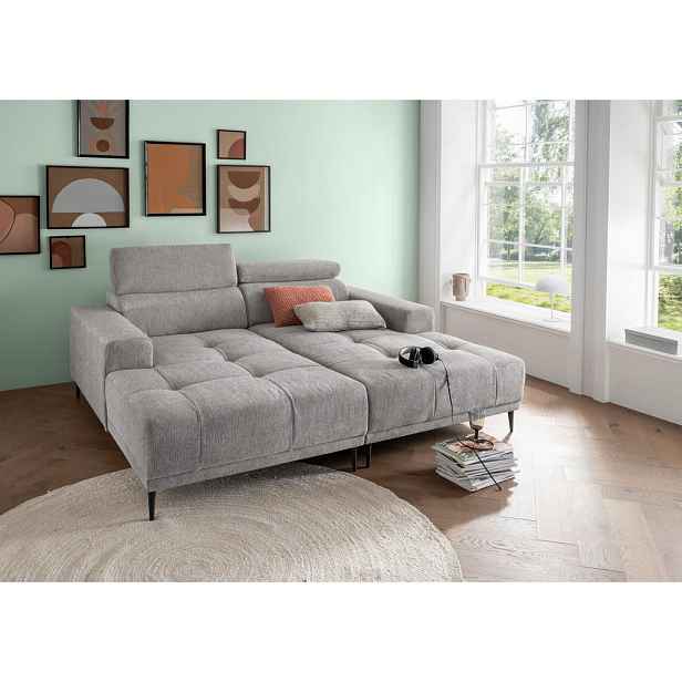 P & B POHOVKA BIG SOFA, textil, šedá
