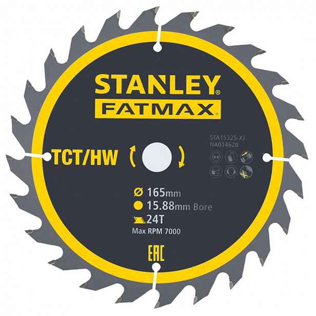 Stanley - Pilový kotouč 165x15,8 mm, 24 zubů STA15325-XJ