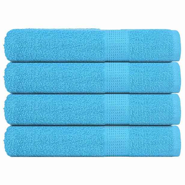 vidaXL Saunové osušky FROGN 4 ks tyrkysové 80x200 cm 360 g/m²
