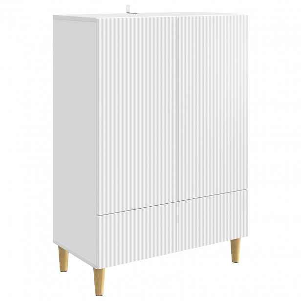 vidaXL Servírovací skříň Bílá 66 x 34,5 x 95 cm Kompozitní dřevo