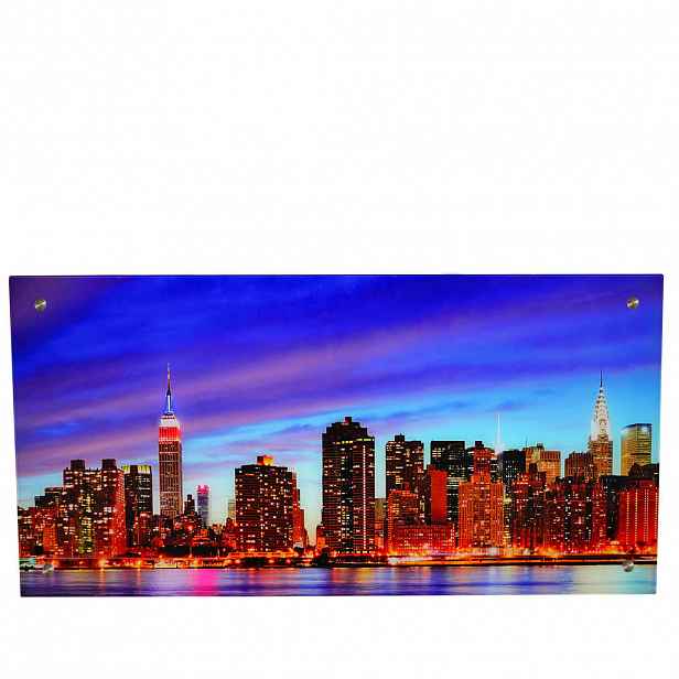 MCW SKLENĚNÝ OBRAZ NEW YORK Vícebarevný