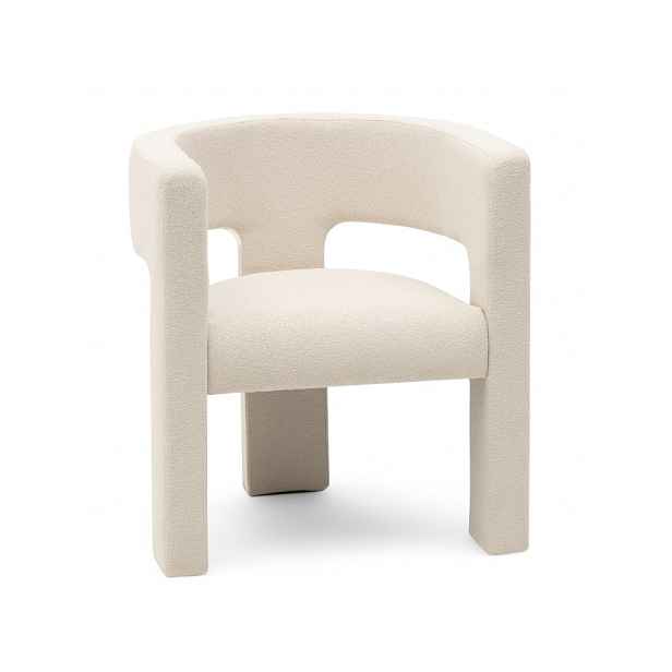 Světle béžové designové křeslo ALPAH LOOP
