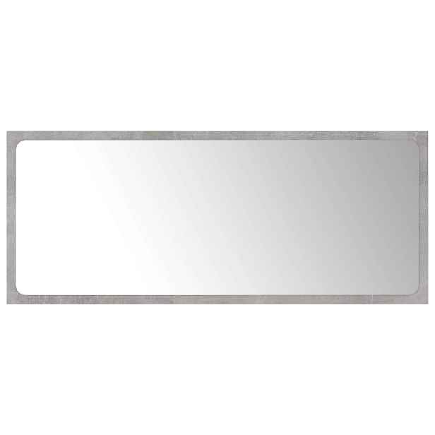 vidaXL Koupelnové zrcadlo betonově šedé 90 x 1,5 x 37 cm dřevotříska