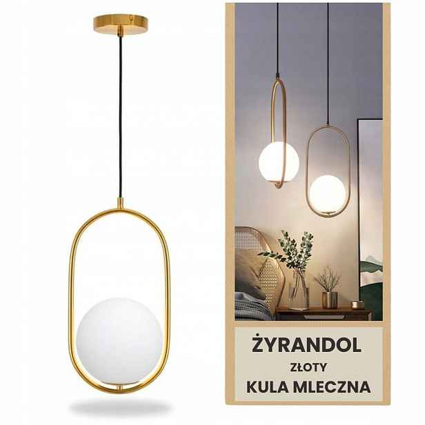 Zlatý lustr koule závěsná lampa do obývacího pokoje kuchyně ložnice glamour koule