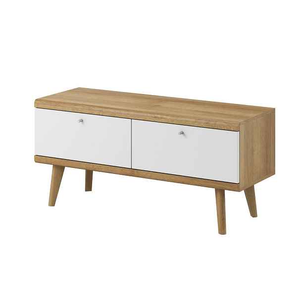 MASSENO TV STOLEK PRIMARIO, 107x40x50 cm s 2 dvířky, dekor dub