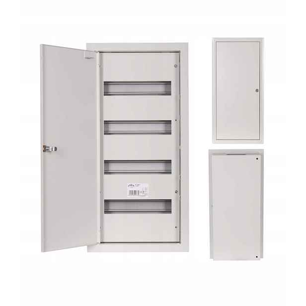 Podomítkový rozvaděč 48 modulární IP31 270x605x120 Bílý Rp 48B Z Sabaj
