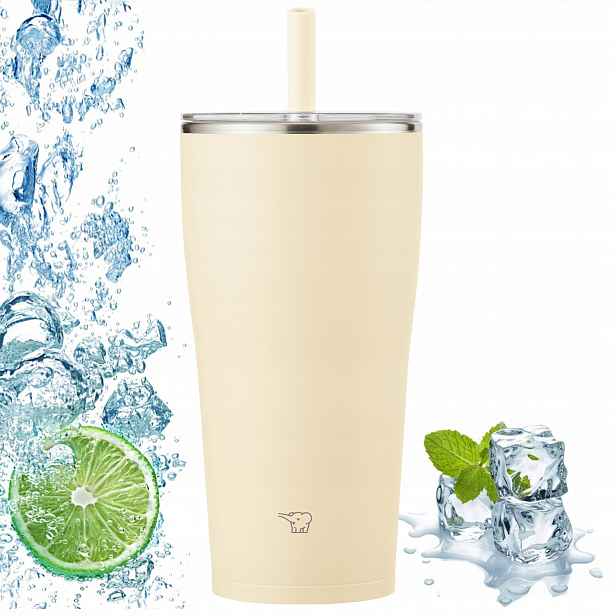 Termohrnek s brčkem na studené nápoje Zojirushi SX-HA72H-CM 720 ml Béžová