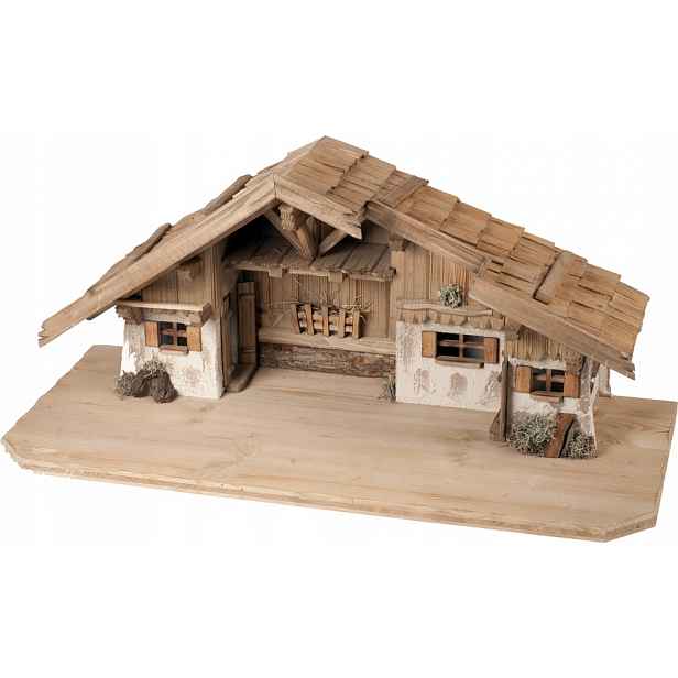 Vánoční Betlém Dekorace 90x40x39 CM Pro Figurky 11-15 CM