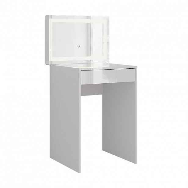 Vicco TOALETNÍ STOLEK Sherry Bílá/bílý vysoký lesk 51.4 cm s LED zrcadlem